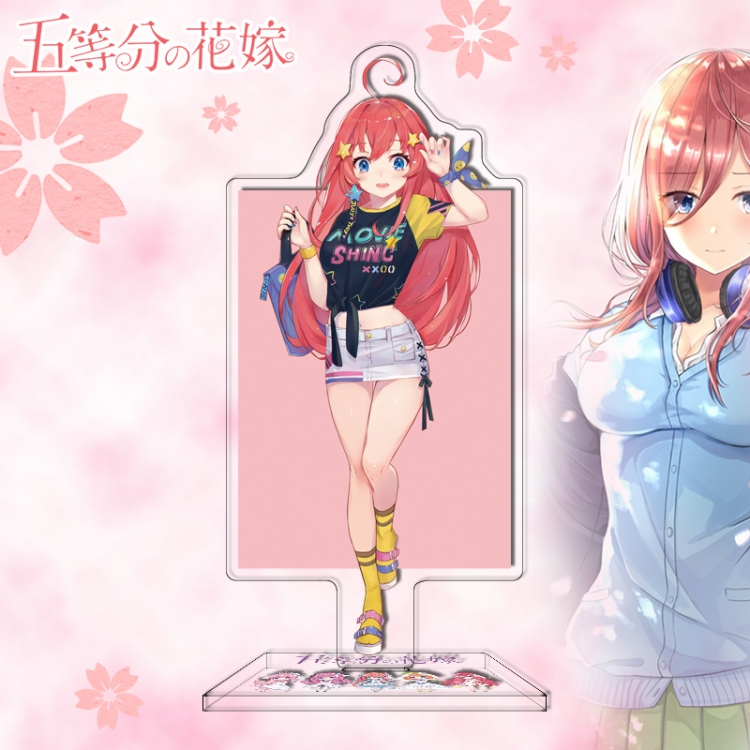 The Quintessential Quintuplets Anime characters acrylic Standing Plates Keychain 16cm