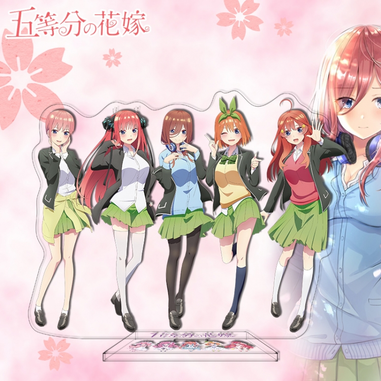 The Quintessential Quintuplets Anime characters acrylic Standing Plates Keychain 16cm