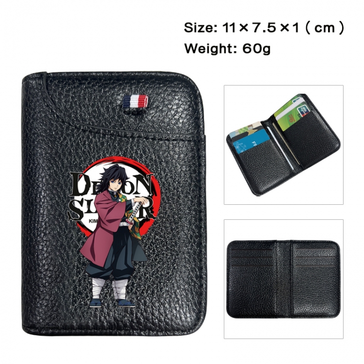 Demon Slayer Kimets Anime PU Half Fold Wallet Card Bag 11X7.5X1cm 60G