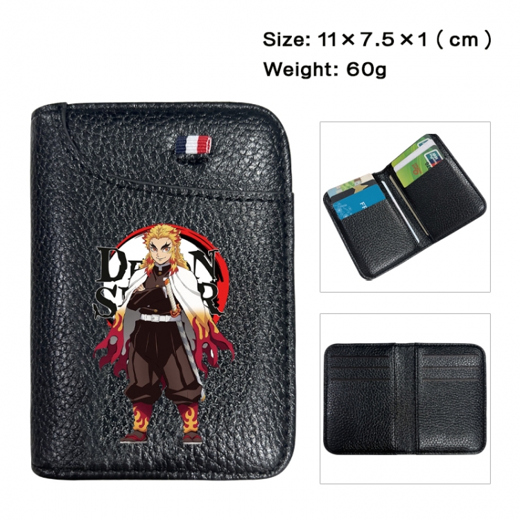 Demon Slayer Kimets Anime PU Half Fold Wallet Card Bag 11X7.5X1cm 60G