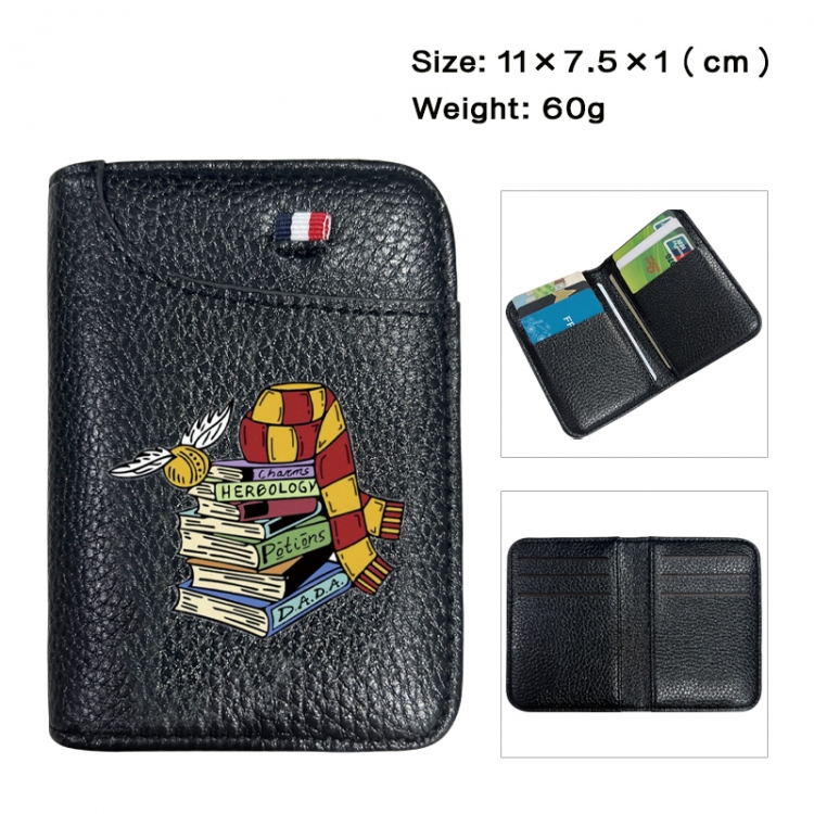 Harry Potter Anime PU Half Fold Wallet Card Bag 11X7.5X1cm 60G