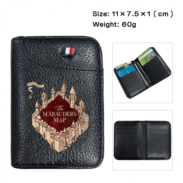 Harry Potter Anime PU Half Fold Wallet Card Bag 11X7.5X1cm 60G