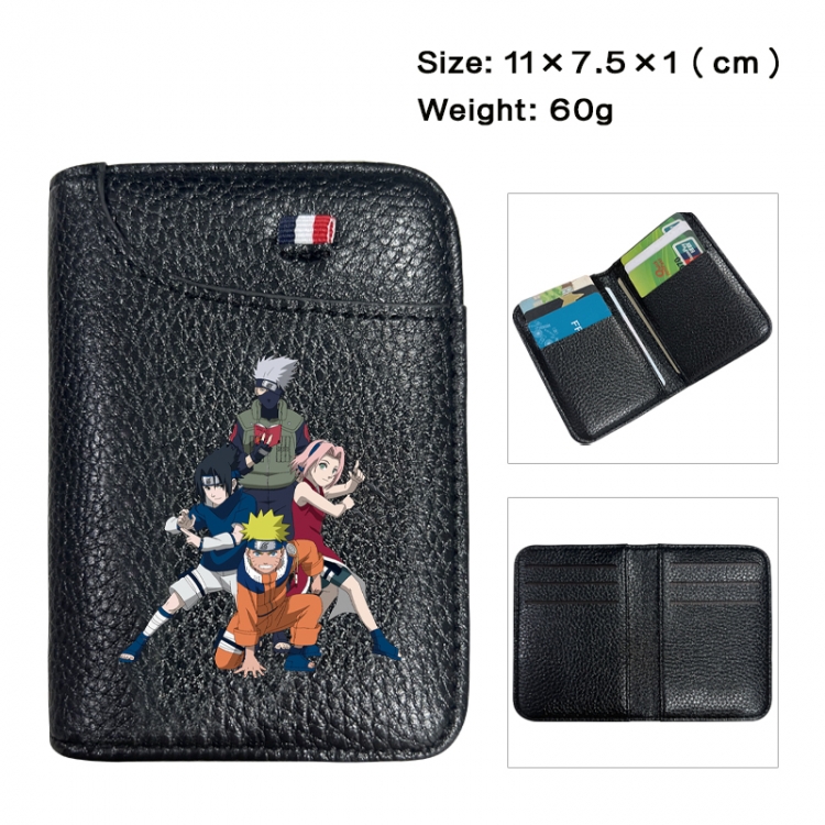 Naruto Anime PU Half Fold Wallet Card Bag 11X7.5X1cm 60G