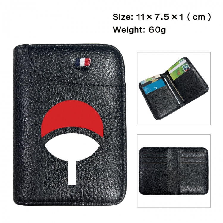 Naruto Anime PU Half Fold Wallet Card Bag 11X7.5X1cm 60G