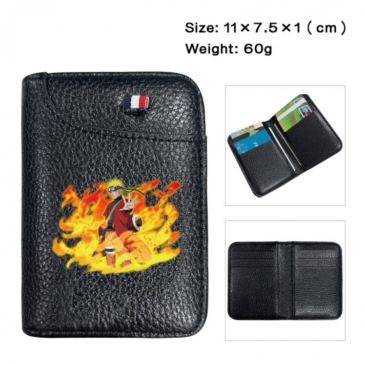 Naruto Anime PU Half Fold Wallet Card Bag 11X7.5X1cm 60G