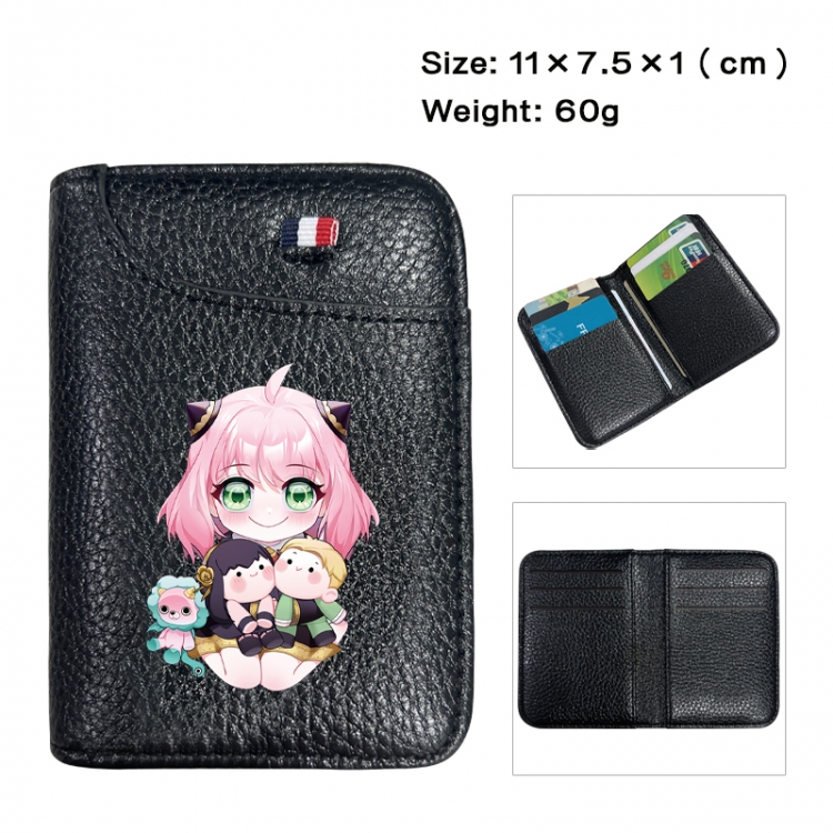 SPY×FAMILY Anime PU Half Fold Wallet Card Bag 11X7.5X1cm 60G