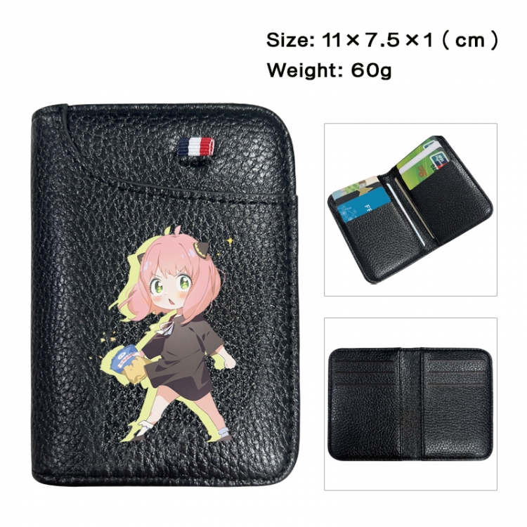 SPY×FAMILY Anime PU Half Fold Wallet Card Bag 11X7.5X1cm 60G