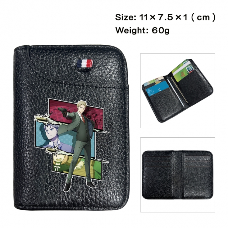 SPY×FAMILY Anime PU Half Fold Wallet Card Bag 11X7.5X1cm 60G