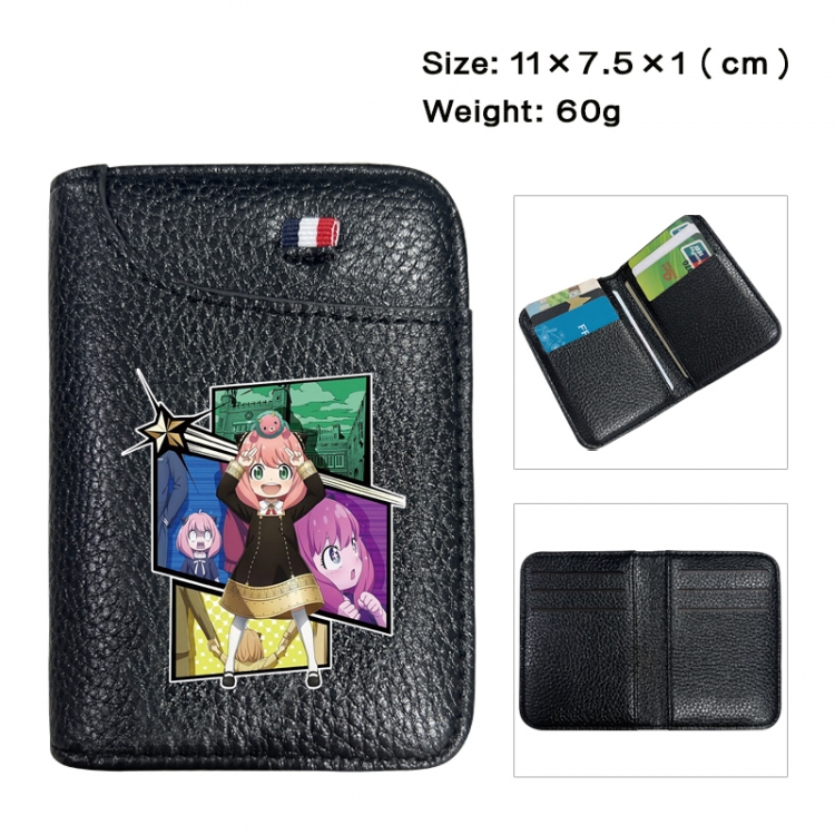 SPY×FAMILY Anime PU Half Fold Wallet Card Bag 11X7.5X1cm 60G