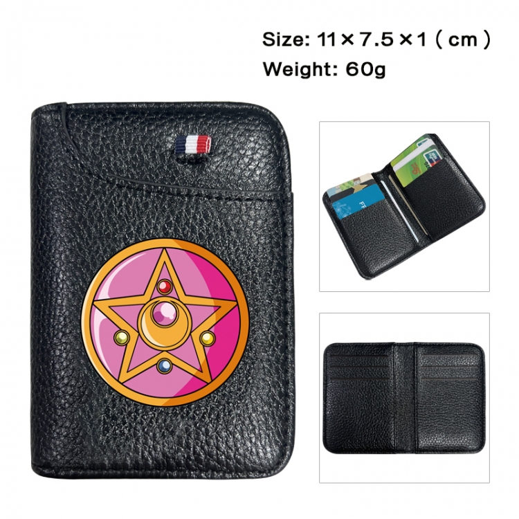 sailormoon Anime PU Half Fold Wallet Card Bag 11X7.5X1cm 60G