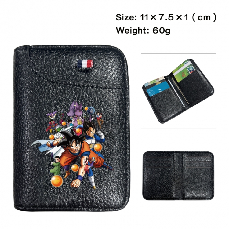 DRAGON BALL Anime PU Half Fold Wallet Card Bag 11X7.5X1cm 60G