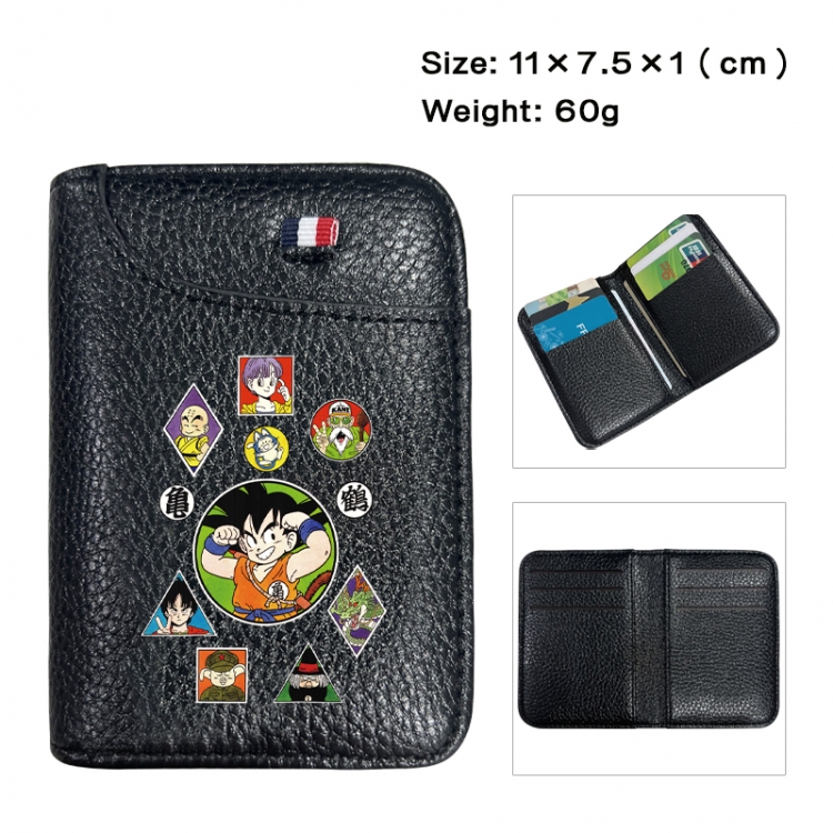 DRAGON BALL Anime PU Half Fold Wallet Card Bag 11X7.5X1cm 60G