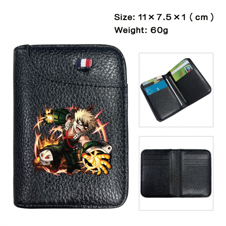 My Hero Academia Anime PU Half Fold Wallet Card Bag 11X7.5X1cm 60G