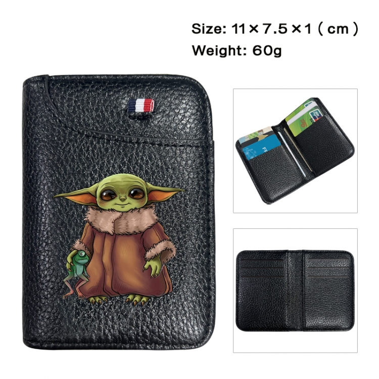Star Wars Anime PU Half Fold Wallet Card Bag 11X7.5X1cm 60G
