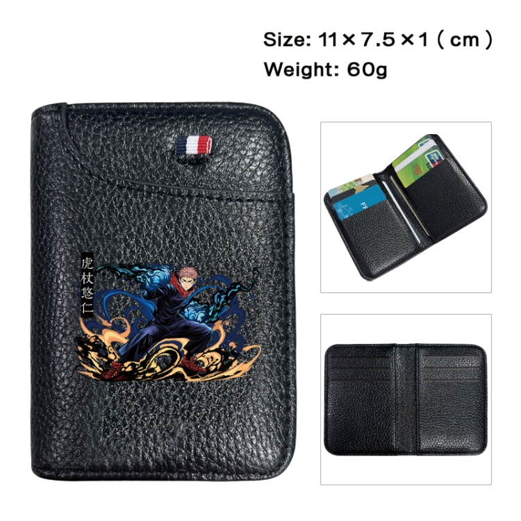 Jujutsu Kaisen Anime PU Half Fold Wallet Card Bag 11X7.5X1cm 60G