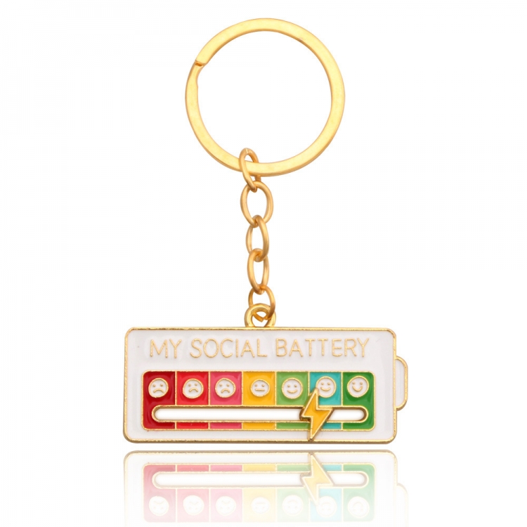 My Emotion Manager Key chain metal pendant OPP packaging price for 5 pcs