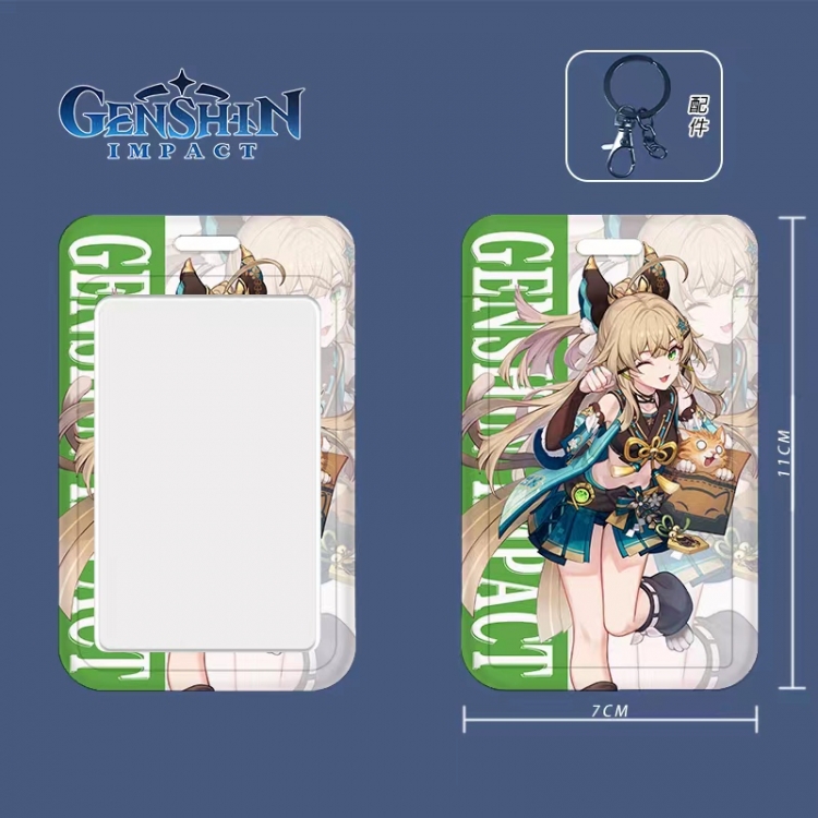Genshin Impact Cartoon peripheral ID card sleeve Ferrule 11cm long 7cm wide price for 5 pcs
