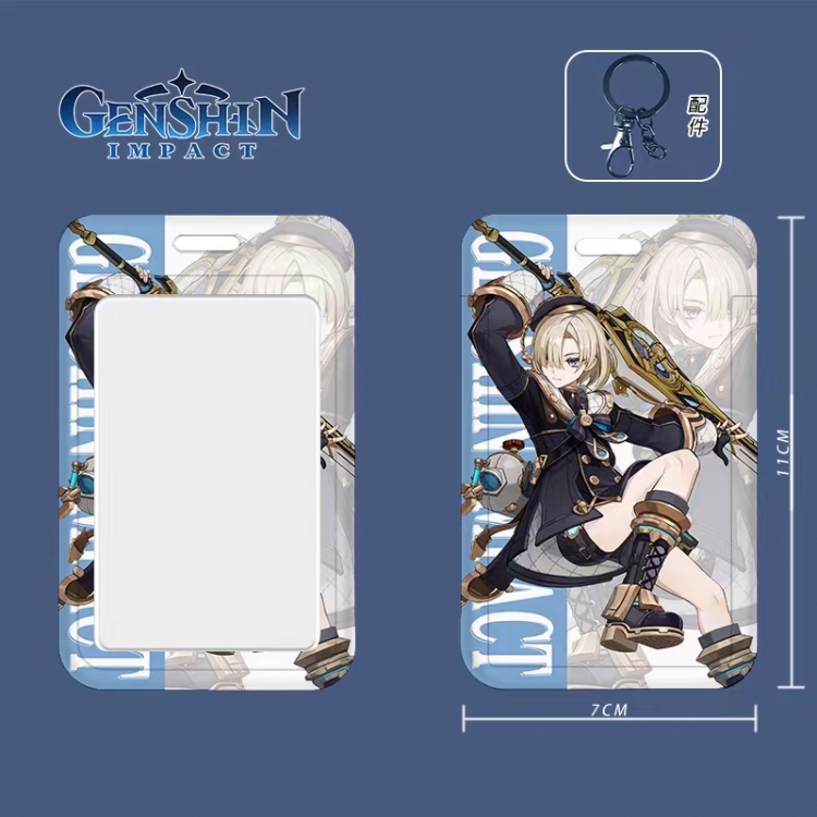 Genshin Impact Cartoon peripheral ID card sleeve Ferrule 11cm long 7cm wide price for 5 pcs