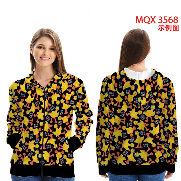 cartoon Anime Zip patch pocket sweatshirt jacket Hoodie from 2XS to 4XL MQX3568