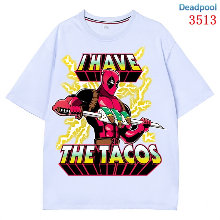 Deadpool Anime Cotton Short Sleeve T-shirt from S to 4XL CMY-3513-1