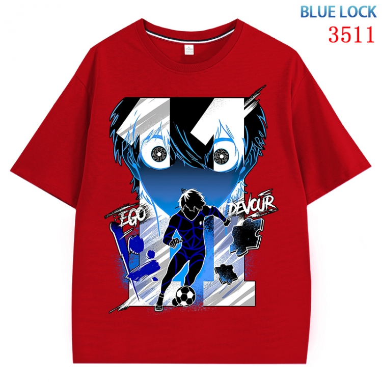 BLUE LOCK Anime Cotton Short Sleeve T-shirt from S to 4XL CMY-3511-3