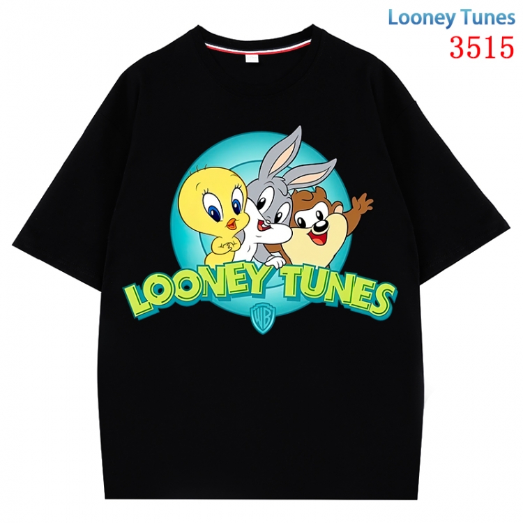 Looney Tunes Anime Cotton Short Sleeve T-shirt from S to 4XL CMY-3515-2