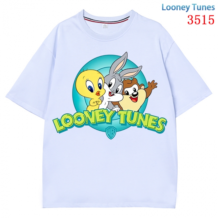 Looney Tunes Anime Cotton Short Sleeve T-shirt from S to 4XL CMY-3515-1