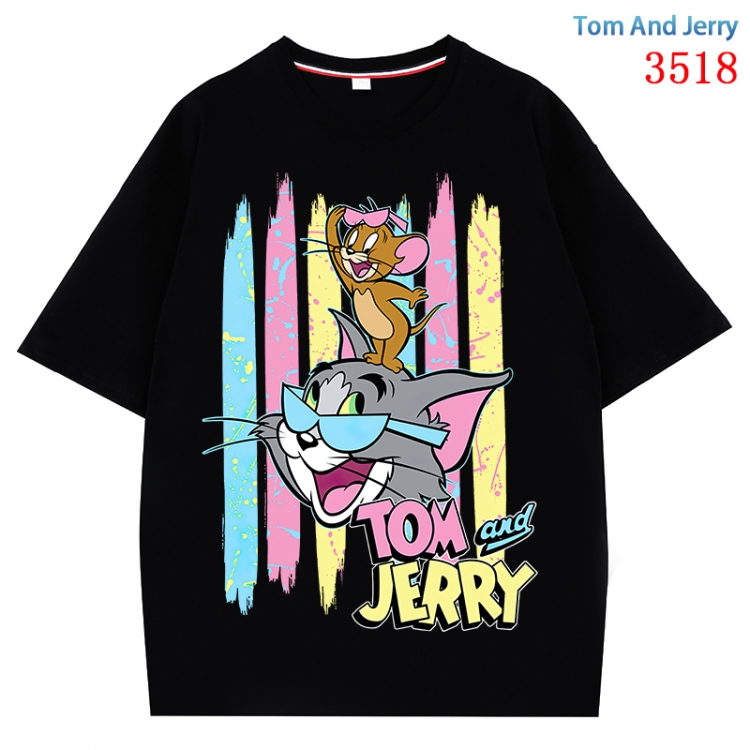 Tom and Jerry Anime Cotton Short Sleeve T-shirt from S to 4XL CMY-3518-2