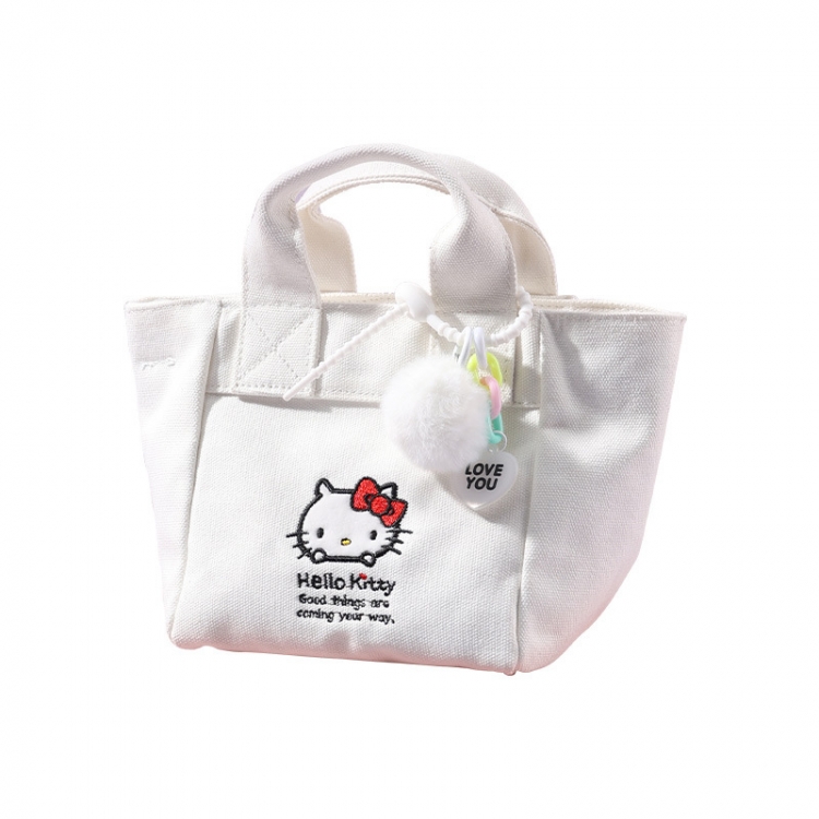 Canvas embroidered cartoon storage bag, student shoulder bag cute crossbody bag price for 3 pcs