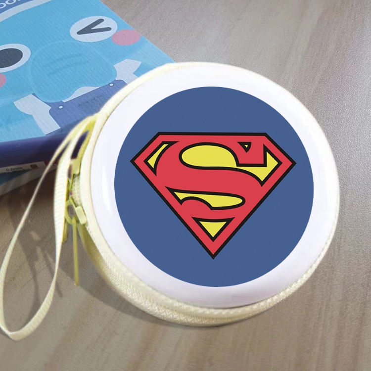 Superman Animation peripheral Tinning zipper zero wallet key bag