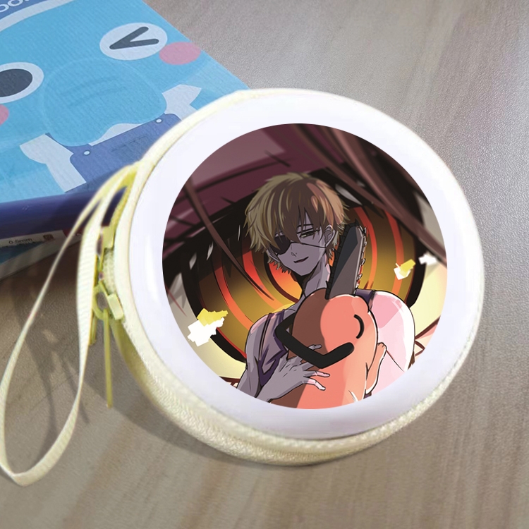 Chainsaw man Animation peripheral Tinning zipper zero wallet key bag