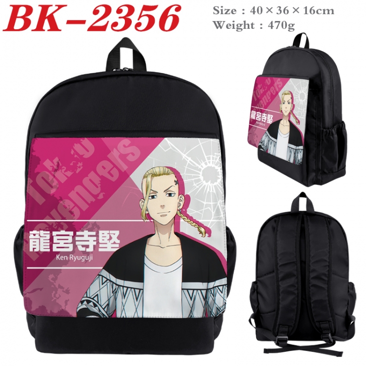 Tokyo Revengers Waterproof nylon canvas flip color picture backpack 40X36X16CM BK-2356