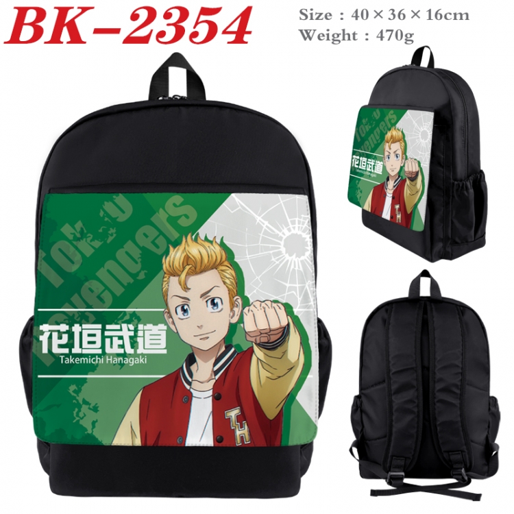 Tokyo Revengers Waterproof nylon canvas flip color picture backpack 40X36X16CM BK-2354