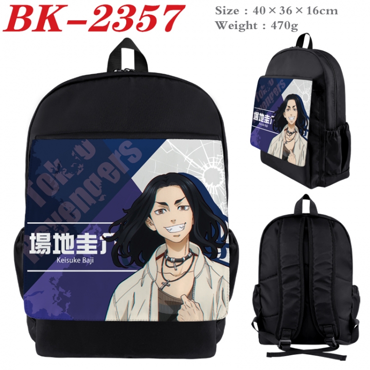 Tokyo Revengers Waterproof nylon canvas flip color picture backpack 40X36X16CM BK-2357