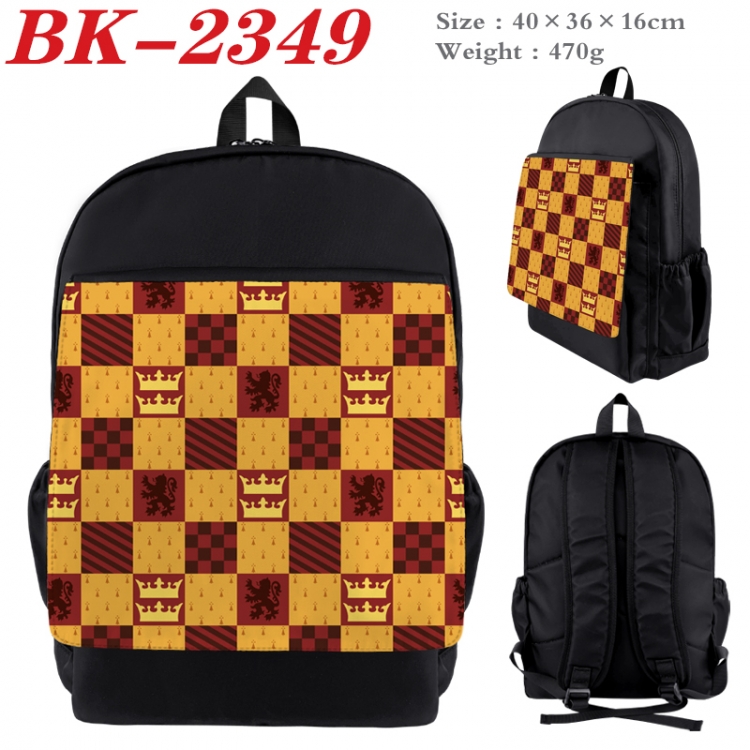 Harry Potter Waterproof nylon canvas flip color picture backpack 40X36X16CM BK-2349