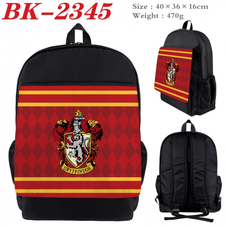 Harry Potter Waterproof nylon canvas flip color picture backpack 40X36X16CM  BK-2345