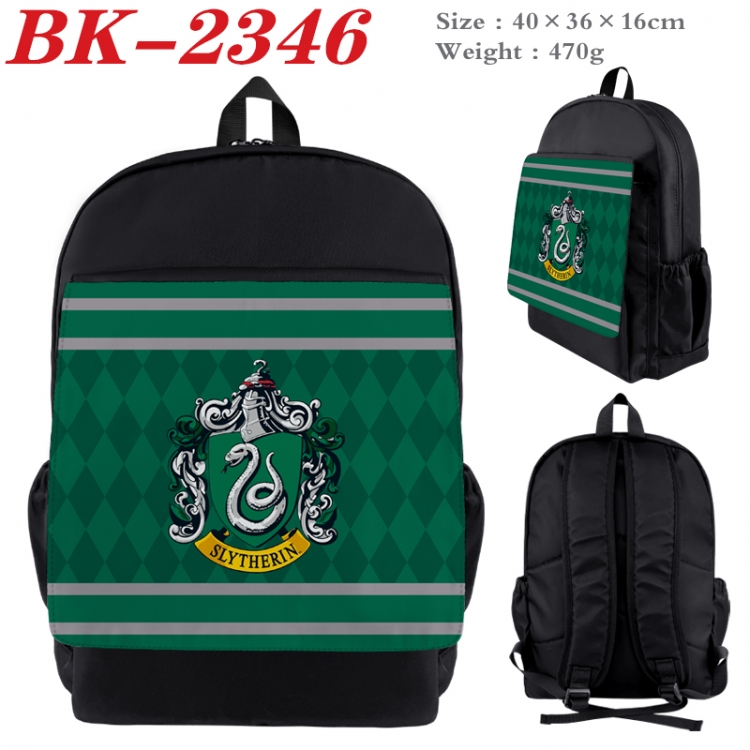 Harry Potter Waterproof nylon canvas flip color picture backpack 40X36X16CM  BK-2346