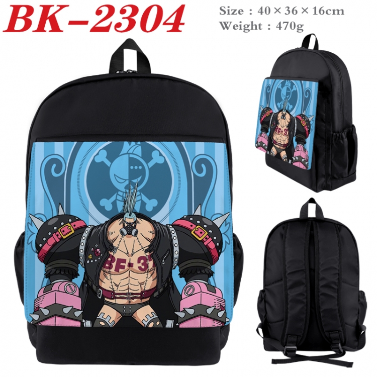 One Piece Waterproof nylon canvas flip color picture backpack 40X36X16CM  BK-2304
