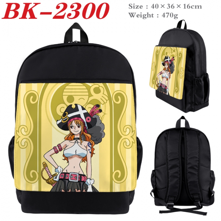 One Piece Waterproof nylon canvas flip color picture backpack 40X36X16CM  BK-2300