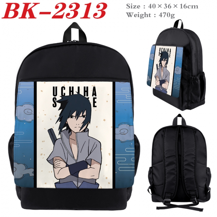 Naruto Waterproof nylon canvas flip color picture backpack 40X36X16CM  BK-2313