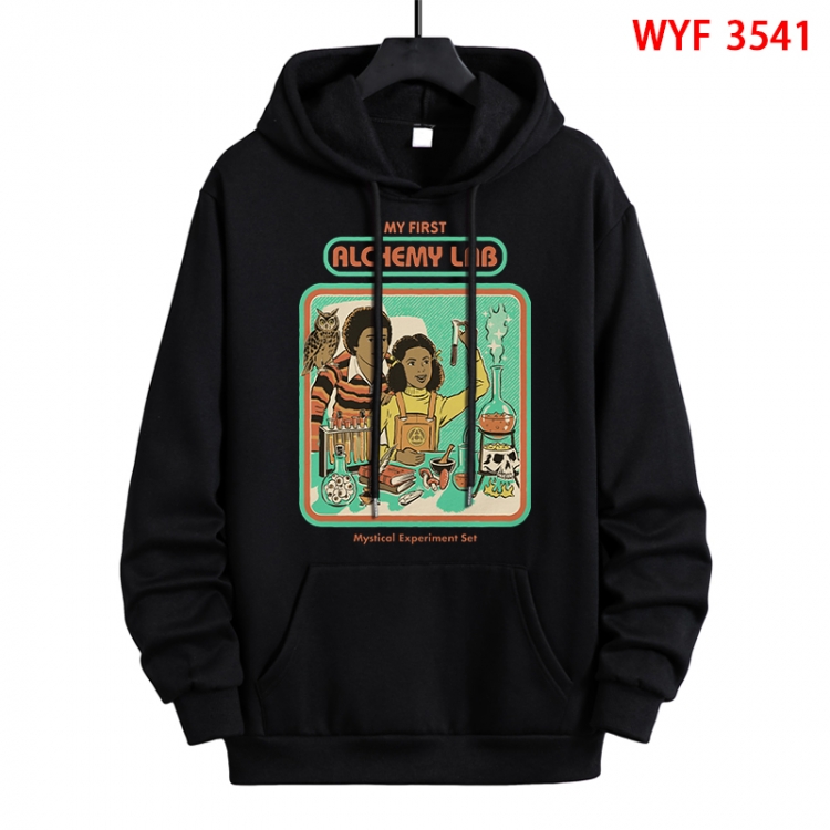 Evil illustration Direct spray process pure cotton patch pocket sweater from XS to 4XL WYF-3541