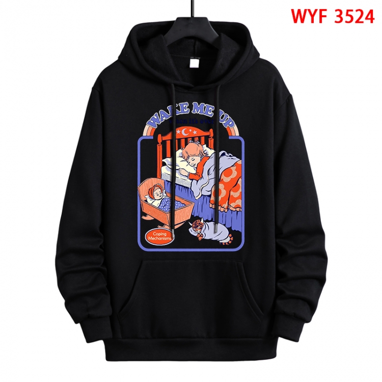 Evil illustration Direct spray process pure cotton patch pocket sweater from XS to 4XL WYF-3524