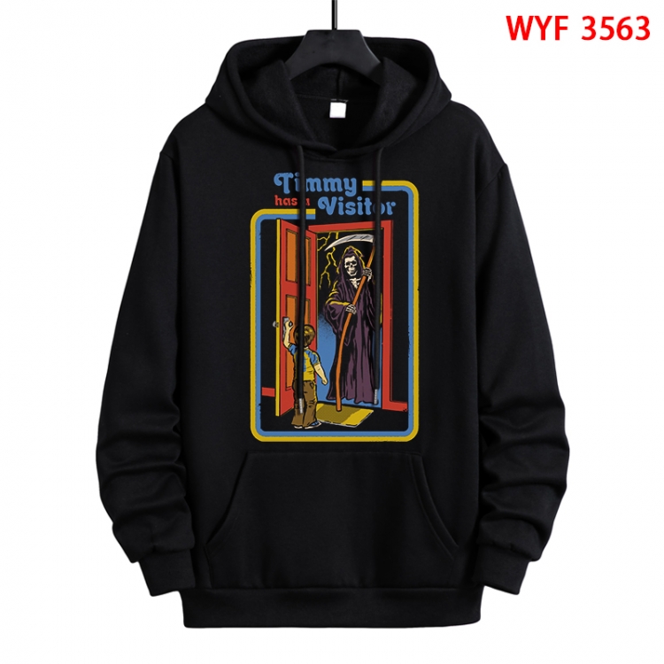 Evil illustration Direct spray process pure cotton patch pocket sweater from XS to 4XL WYF-3563
