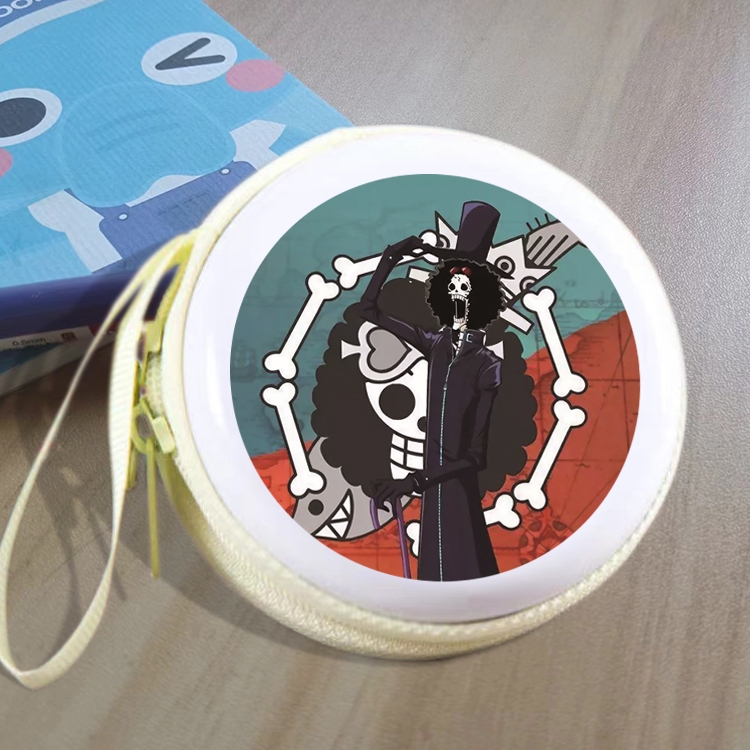One Piece Animation peripheral Tinning zipper zero wallet key bag
