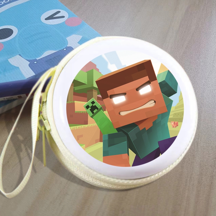 Minecraft Animation peripheral Tinning zipper zero wallet key bag