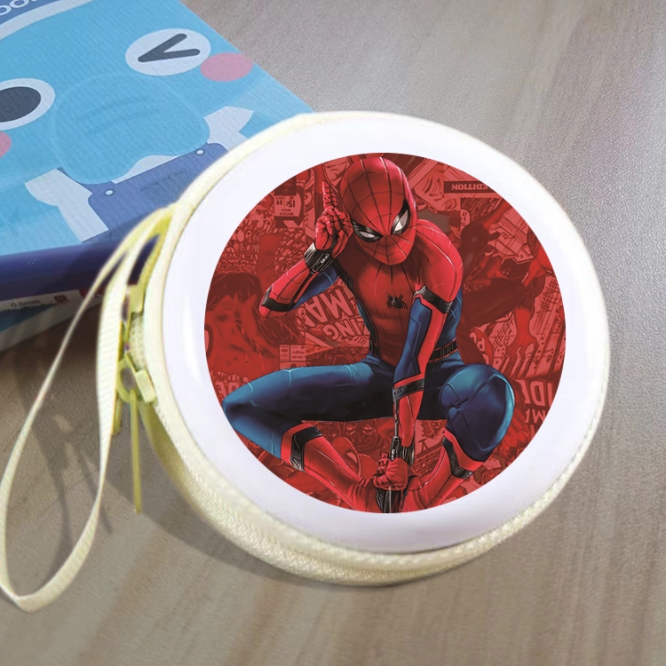 Spiderman Animation peripheral Tinning zipper zero wallet key bag