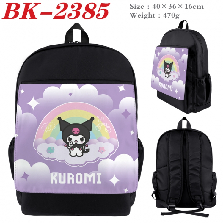 sanrio Waterproof nylon canvas flip color picture backpack 40X36X16CM BK-2385