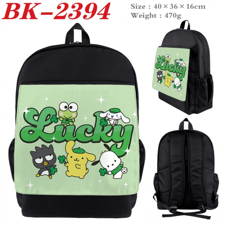 sanrio Waterproof nylon canvas flip color picture backpack 40X36X16CM  BK-2394