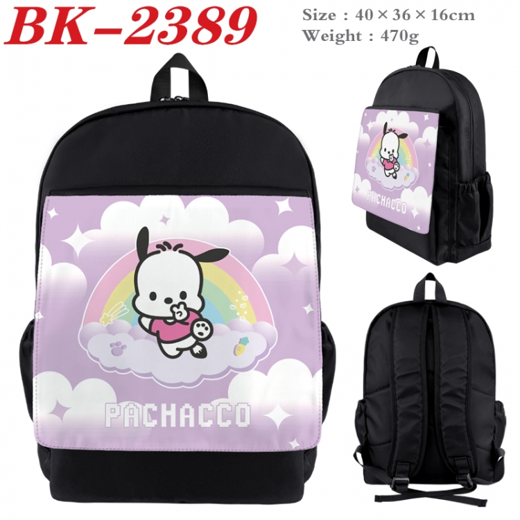 sanrio Waterproof nylon canvas flip color picture backpack 40X36X16CM BK-2389