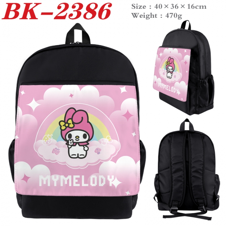 sanrio Waterproof nylon canvas flip color picture backpack 40X36X16CM  BK-2386